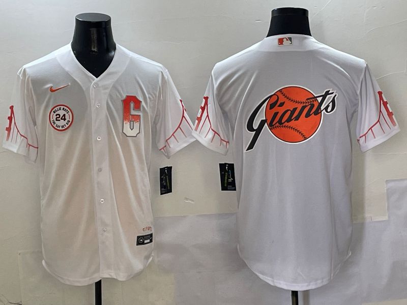 Men San Francisco Giants Blank White Game Nike 2025 MLB Jersey style 12->washington commanders->NFL Jersey